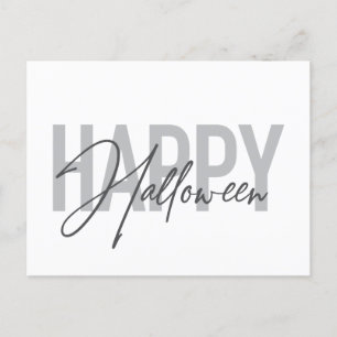 Moderne, einfache, coole Typografie von Happy Hall Postkarte