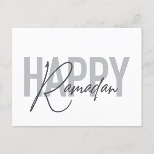 Moderne, einfache, coole Typografie von Happy Rama Postkarte