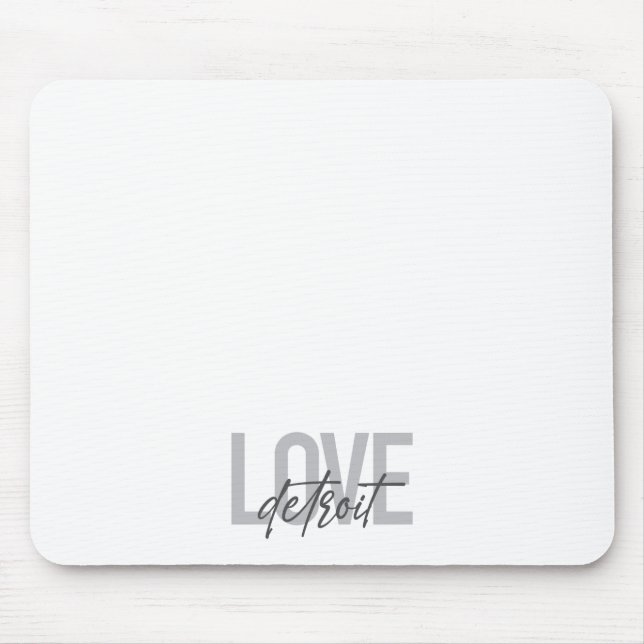 Moderne, einfache, coole, urbane Design Liebe Detr Mousepad (Vorne)