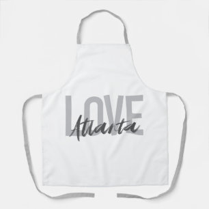 Moderne, einfache, coole, urbane Liebe Atlanta Schürze