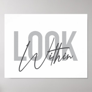 Moderne, einfache, coole urbane Typografie Look In Poster