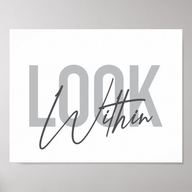 Moderne, einfache, coole urbane Typografie Look In Poster (Vorne)