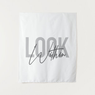Moderne, einfache, coole urbane Typografie Look In Wandteppich