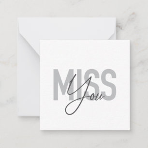 Moderne, einfache, coole urbane Typografie Miss Yo Mitteilungskarte