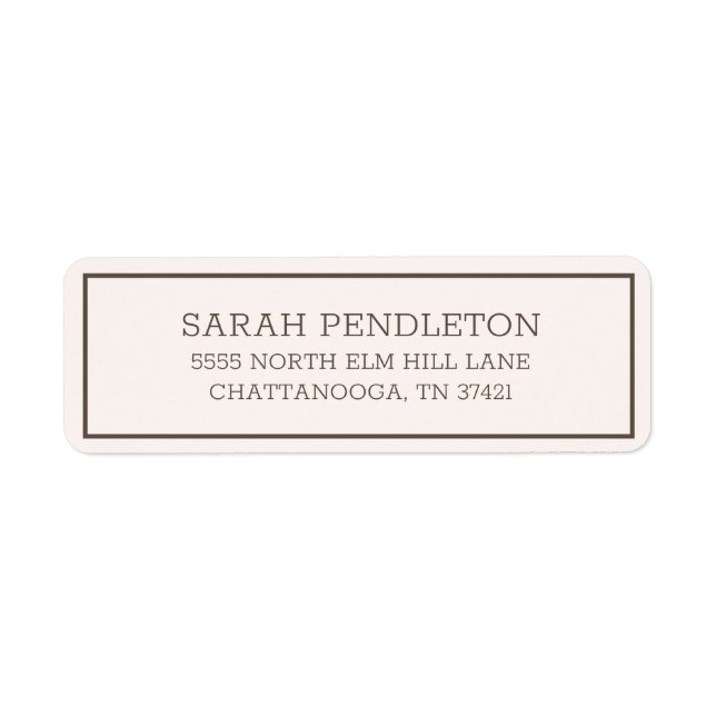 Moderne, einfache Creme Brown (Vorne)