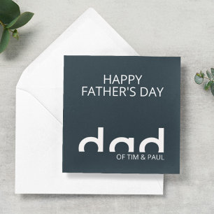 Moderne einfache Dad-Designs mit Kinder- und Kinde Karte