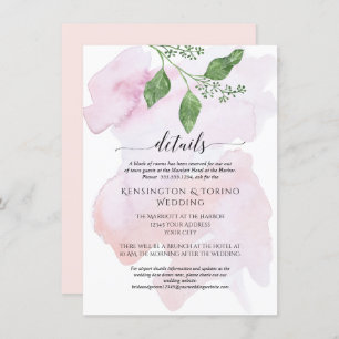 Moderne einfache Details Eukalyptus Foliage Hochze Einladung