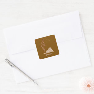 Moderne einfache elegante Geschenke Quadratischer Aufkleber