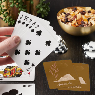 Moderne einfache elegante Geschenke Spielkarten