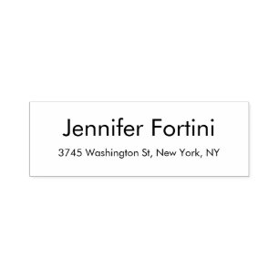 Moderne einfache elegante minimalistische Schlicht Permastempel