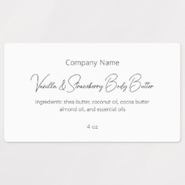 Moderne, einfache Elegante Schönheitspflege Etiketten