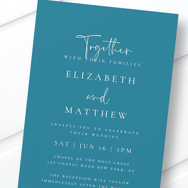 Moderne, einfache, elegante Typografie Einladung (Von Creator hochgeladen)