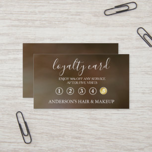 Moderne einfache elegante Typografie Treuekarte Visitenkarte