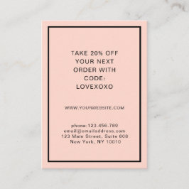 Moderne, einfache Ermäßigungskarte Rabattkarte