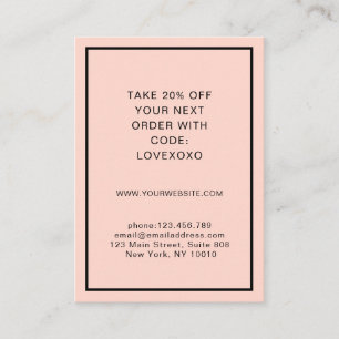 Moderne, einfache Ermäßigungskarte Rabattkarte