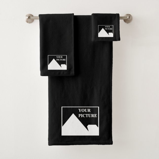 Moderne Einfache Erstellung eines eigenen Hochzeit Badhandtuch Set (Insitu)