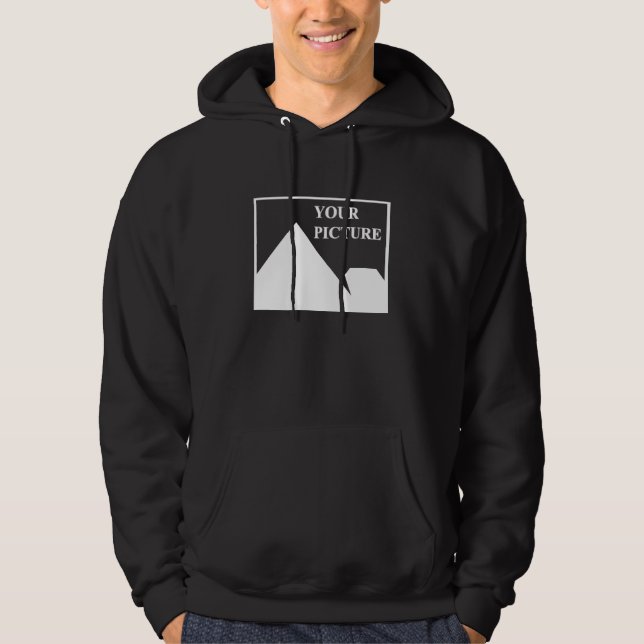 Moderne Einfache Erstellung eines eigenen Hochzeit Hoodie (Vorderseite)