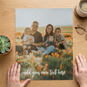 Moderne einfache Familienfotos Puzzle