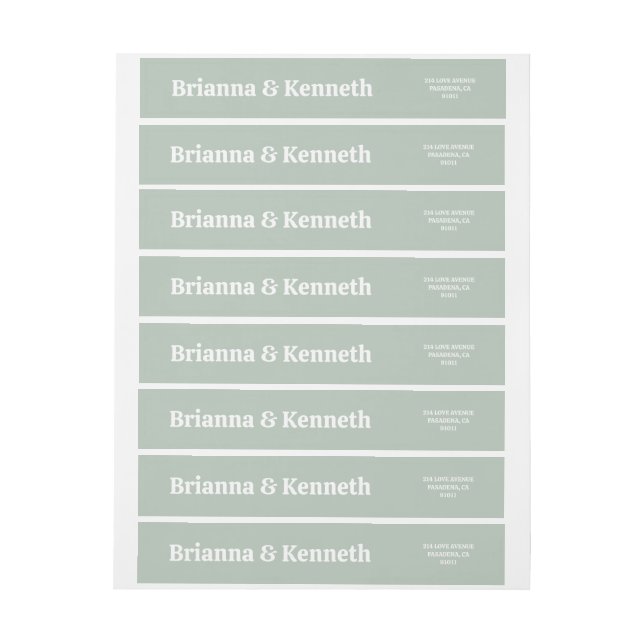 Moderne, einfache, feine weiße Typografie-Hochzeit (Bogen)