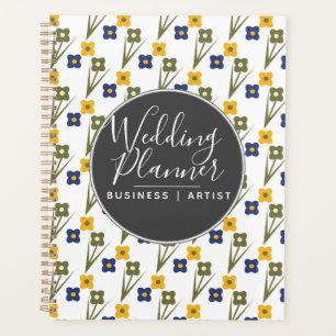 Moderne einfache florale Hochzeit Planer