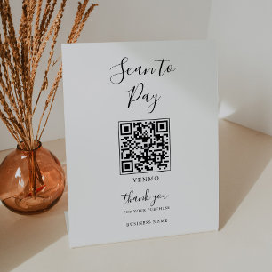 Moderne einfache formale QR-Prüfung Sockelschild