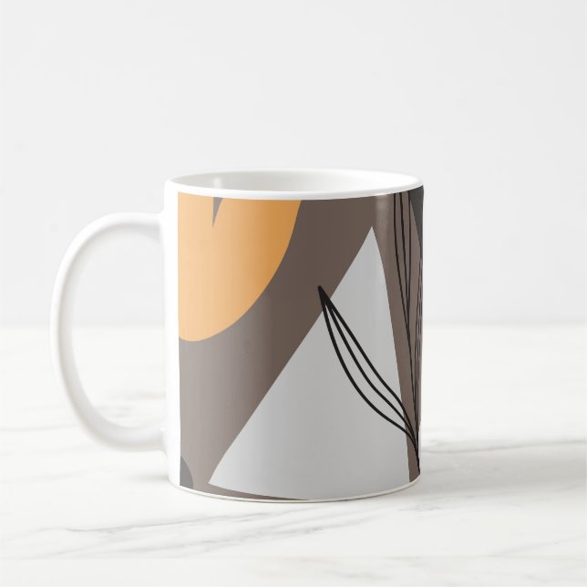 Moderne, einfache Formen nahtlos Muster-Design. Sc Kaffeetasse (Links)
