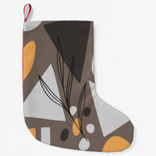 Moderne, einfache Formen nahtlos Muster-Design. Sc Kleiner Weihnachtsstrumpf