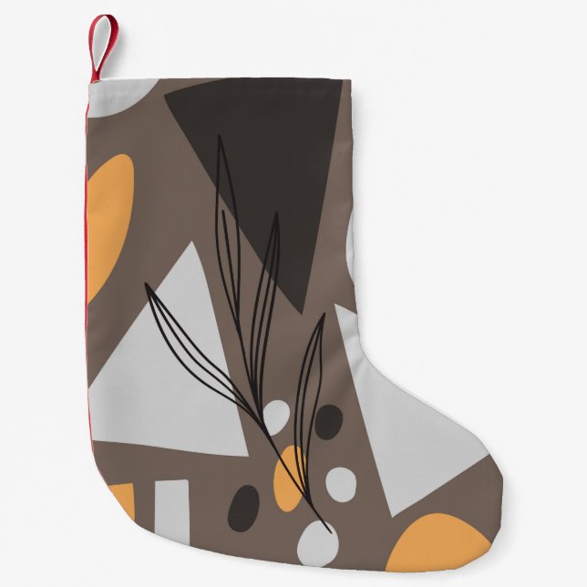 Moderne, einfache Formen nahtlos Muster-Design. Sc Kleiner Weihnachtsstrumpf (Vorderseite)