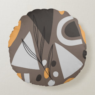 Moderne, einfache Formen nahtlos Muster-Design. Sc Rundes Kissen