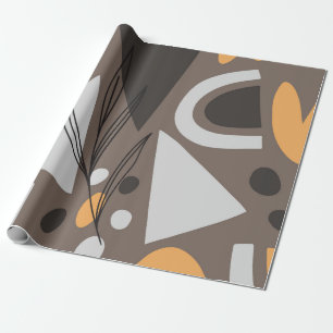 Moderne einfache Formen nahtloses Musterdesign. Sc Geschenkpapier