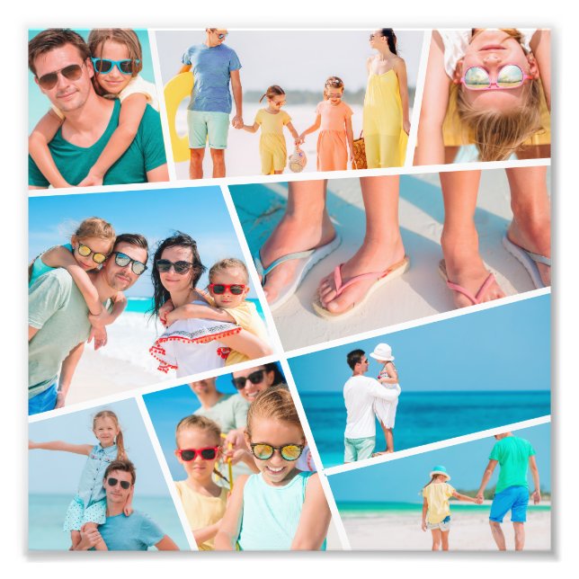 Moderne, einfache Fotos für 9 Bilder - Collage Fotodruck (Vorne)