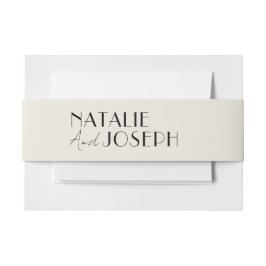 Moderne einfache französische Einzigartigkeit Einladungsbanderole