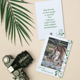 Moderne, einfache Freunde Foto Holiday Card Feiertagskarte