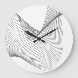 Moderne, einfache, futuristische urbane Wide Illus Große Wanduhr