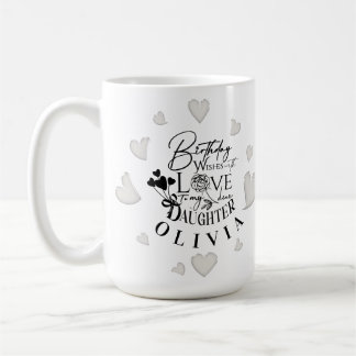 Moderne einfache Geburtstagsgestaltung für die Toc Kaffeetasse