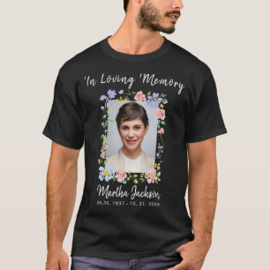 Moderne einfache Gedenk Erinnerungs individuell Fo T-Shirt