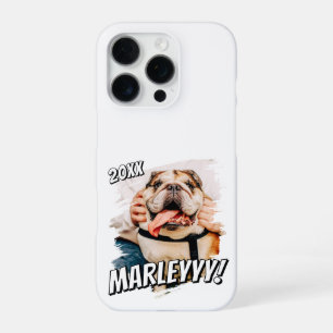 Moderne einfache Grunge-Pet-Foto-Anpassung iPhone 16 Pro Hülle