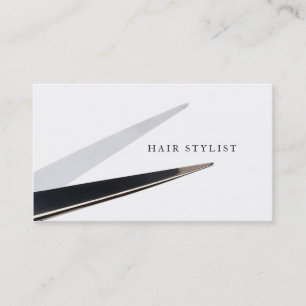 moderne einfache Haar-Stylist Hairstylistscheren Visitenkarte