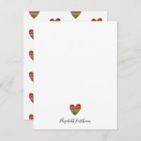 Moderne, einfache Herz-Script-Karte