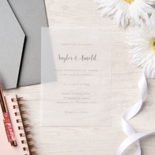 Moderne einfache Hochzeit