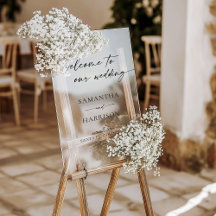 Moderne einfache Hochzeit Elegante Kalligrafie Wil