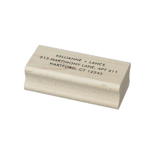 Moderne einfache Hochzeit Gummistempel