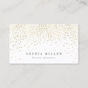 Moderne einfache Imitate Gold Glitzer beruflich Visitenkarte