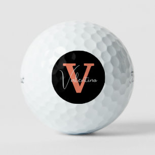 Moderne einfache klassische Monogramme Golfball