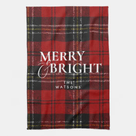 Moderne einfache klassische Schrift Weihnachten Geschirrtuch
