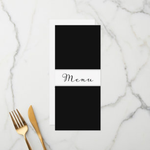 Moderne einfache klassische Speisekarte Dinner Kar Menükarte