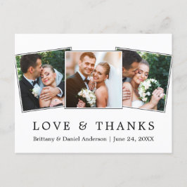 Moderne, einfache Liebe dank Wedding 3 Foto Postkarte