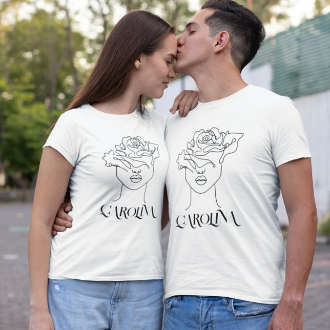 Moderne einfache Linie Art, Boho Chic T-Shirt (Von Creator hochgeladen)