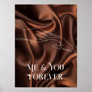 Moderne, einfache Linie Art Schwarz-Weiß ,boho chi Poster