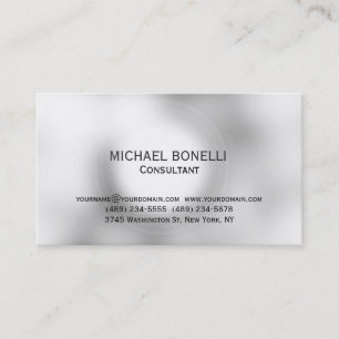 Moderne, einfache Minimal Consultant Business Card Visitenkarte